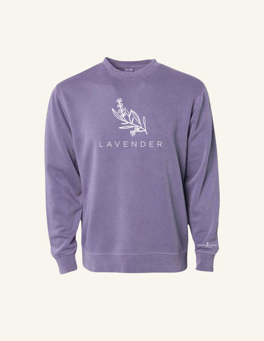 Lavender Sprig Comfort Sweatshirt